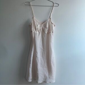 Vintage Handmade Sheer Pale Pink Babydoll Slip Dress